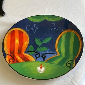 Vintage Cafe Paris Art Deco Vintage 1994 Sango Paris Salad Appetizer Plate